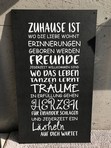 Spruchschild Zuhase