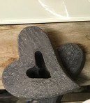 Betonherzen mini dunkelgrau 