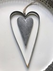 Herzhänger grau Nr.12